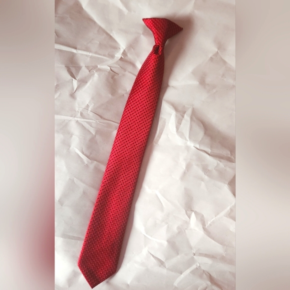 Collection by Michael Strahan Red Clip-on Tie - Picture 1 of 6